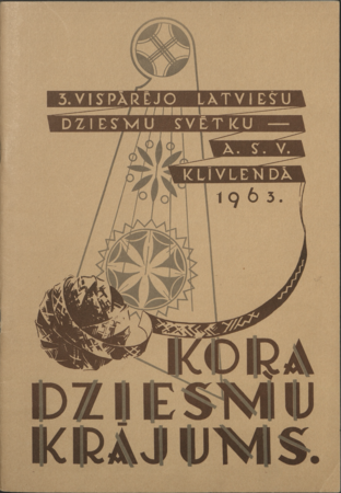 Trešo vispārējo latviešu dziesmu svētku ASV Klīvlendā 1963. [gadā] kora dziesmu krājums