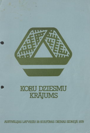 Koŗu dziesmu krājums : Austrālijas latviešu 29. kultūras dienas Sidnejā 1979.