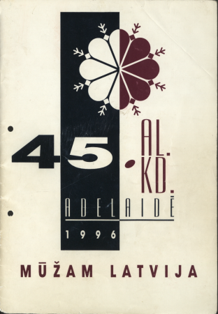 Kora dziesmu krājums : 45. ALKD Adelaidē