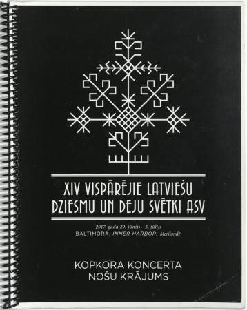 XIV Vispārējie latviešu Dziesmu un Deju svētki ASV : 2017. gada 29. jūnijs - 3. jūlijs Baltimorā, Inner Harbor, Merilandē. Kopkora koncerta nošu krājums