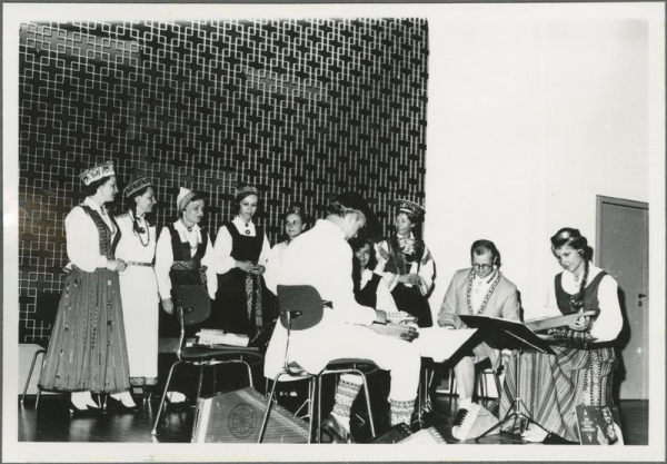 II Eiropas latviešu Dziesmu svētki. Ņujorkas kokļu un dziedātāju ansambļa koncerts