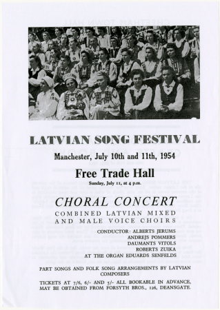 IV Anglijas latviešu dziesmu dienas : Latvian song festival Manchester, July 10th and 11th : programma