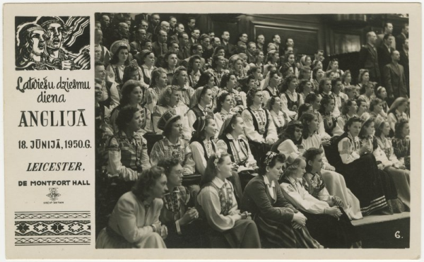 II Anglijas latviešu dziesmu dienas : 18.jūnijā, 1950.g. De Montfort hall