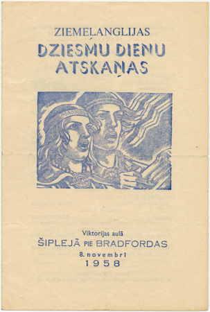 V Anglijas latviešu dziesmu dienas Lesterā : Ziemeļanglijas Dziesmu dienu atskaņas Viktorijas aulā Šiplejā pie Bradfordas 8. novembrī 1958 : programma