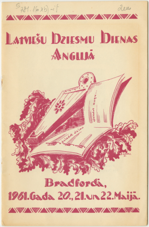 Latviešu dziesmu dienas Anglijā :Bradfordā, 1961.g. 20., 21., 22. maijā : [materiāli]
