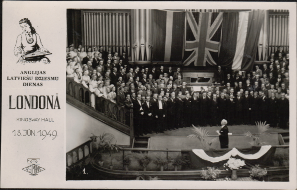 I Anglijas latviešu dziesmu dienas Londonā