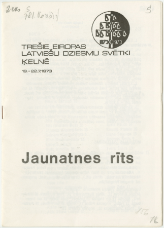 Jaunatnes rīts : 19.-22.7.1973 : [programma]