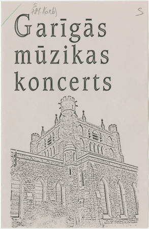Garīgās mūzikas koncerts : [programma]