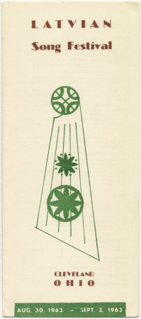 Latvian Song Festival : Cleveland, Ohio, 1963 : [programma]