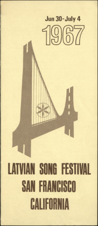 3. Latvian Song Festival, San Francisco, California, 1967 : [buklets]