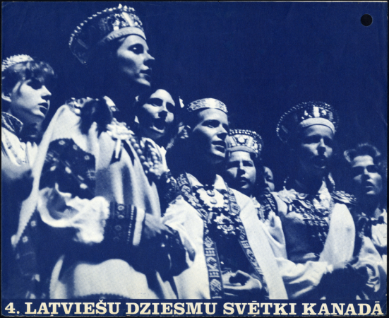4. Latviešu dziesmu svētki Kanādā, Toronto, 1965. gadā pasūtinājuma zīme : [veidlapa]