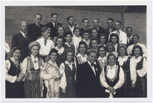 Ā. Ābeles koris 27.06.1947. gadā Heisbrukas nometnē : [fotogrāfija].