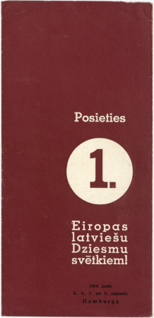 Posieties 1. Eiropas latviešu dziesmu svētkiem! : [programma]
