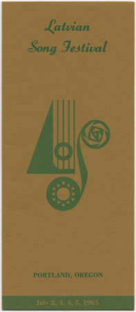 Latvian Song Festival, Portland, Oregon, 1965 : [programma]