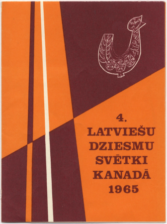 4. Latviešu dziesmu svētki Kanādā, 1965. gadā : [programma]