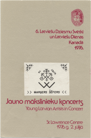 6. Latviešu Dziesmu Svētki un Latviešu Dienas Kanādā : Jauno mākslinieku koncerts : [programma]
