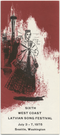 Sixth West Coast Latvian Song Festival, Seattle, Washington, 1975 : [buklets]