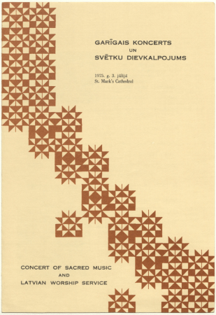 6. Rietumu krasta Latviešu dziesmu svētki Sietlā, 1975. gadā : garīgais koncerts un svētku dievkalpojums : [programma]