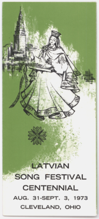 Latvian Song Festival Centennial, Cleveland, Ohio, 1973 : [buklets]