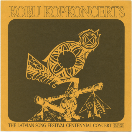 Koru Kopkoncerts : The Latvian Song Festival Centennial Concert, Cleveland, 1973 : [programma]