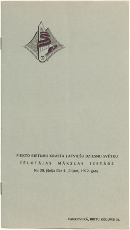 5. Rietumu krasta latviešu dziesmu svētku tēlotājas mākslas izstāde, 1972. gadā Vankūverā, Kanādā : [programma]