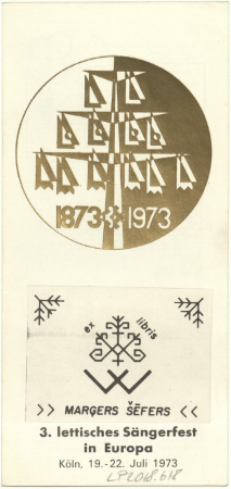 3. lettisches Sängerfest in Europa, Köln, 1973 : [programma]