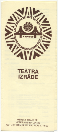 Astotie Rietumu krasta latviešu dziesmu svētki Sanfrancisko, 1979. gadā : Teātra izrāde