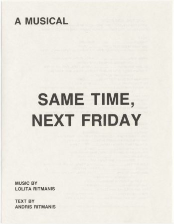 A Musical "Same Time, Next Friday"