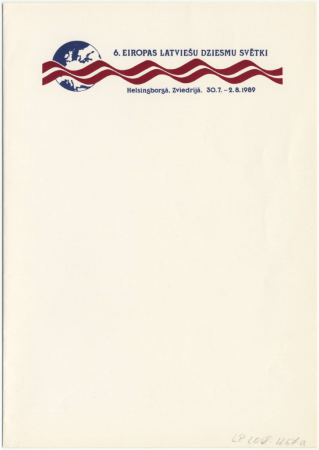 6. Eiropas latviešu Dziesmu svētki Helsingborgā, Zviedrijā, 1989. gadā : Latviešu roks