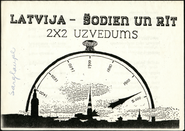 3. Pasaules brīvo latviešu dziesmu dienas un kultūras svētki Minsterē 1987.gadā : "Latvija - šodien un rīt" programma