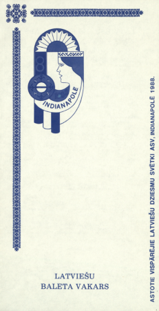 8. Vispārējie latviešu Dziesmu svētki Amerikā, Indianapolē, 1988. gadā : Latviešu baleta vakars