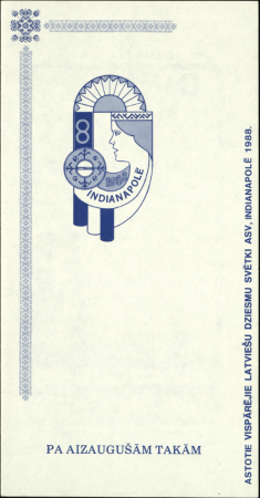 8. Vispārējie latviešu Dziesmu svētki Amerikā, Indianapolē, 1988. gadā : Pa aizaugušām takām