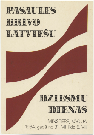 2. Pasaules brīvo latviešu dziesmu dienas Eiropā, Minsterē 1984. gadā
