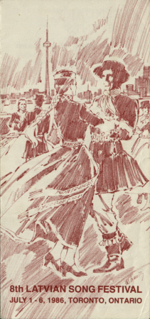 8th Latvian Song Festival, July 1-6, 1986, Toronto, Ontario