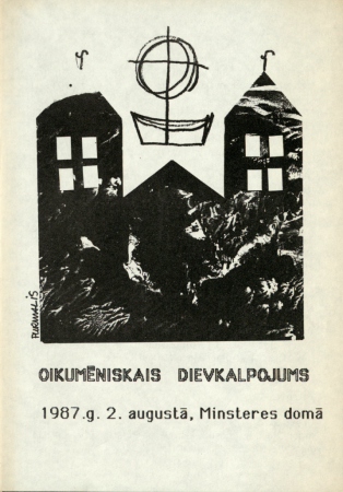 2. Pasaules brīvo latviešu dziesmu dienas un kultūras svētki Vācijā, Minsterē 1987. gadā : Oikumēniskais dievkalpojums