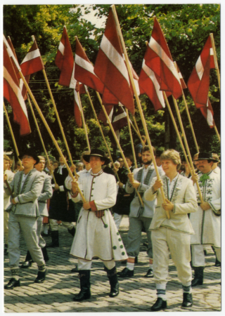 3. Pasaules brīvo latviešu dziesmu dienas un kultūras svētki Vācijā, Minsterē 1987. gadā : Pastkarte