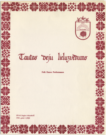 9. ASV Rietumkrasta latviešu dziesmu svētki Portlendā 1982. gadā : Tautas deju lieluzvedums