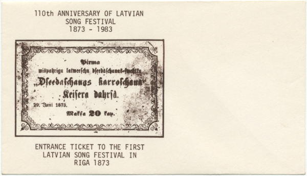 110th Anniversary of Latvian Song Festival 1873 - 1983 : Aploksne