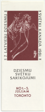 7. Latviešu dziesmu svētki Kanādā, Toronto, 1981. gadā : Dziesmu svētku sarīkojumi