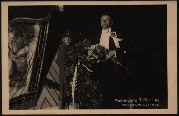 Virsdiriģents Teodors Reiters IX latviešu Dziesmu svētkos
