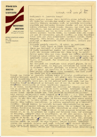 Vēstule Gunaram Janovskim