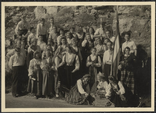 Franku novada latviešu 4. dziesmu dienu dalībnieki no Hersbrukas