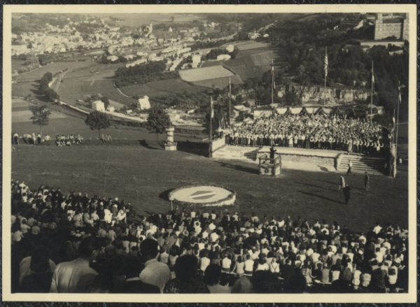 Skats uz Franku novada latviešu 4. dziesmu dienu estrādi