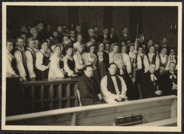 Franku novada latviešu 4. dziesmu dienu dievkalpojums