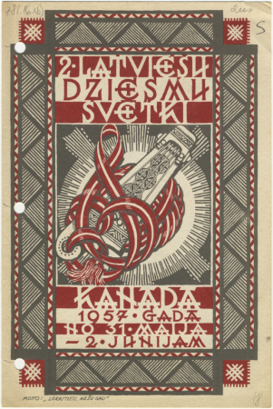 2. latviešu dziesmu svētki Kanādā 1957. gadā no 31. maija-2. jūnijam : [programma]
