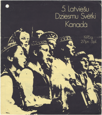 5. Latviešu Dziesmu svētki Kanādā 1970. g. 27. jūn.-5. jūl.