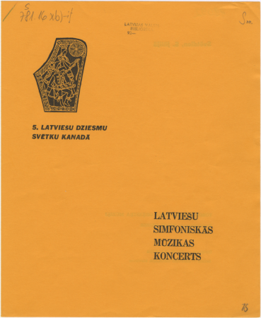 Latviešu simfoniskās mūzikas koncerts : [programma]