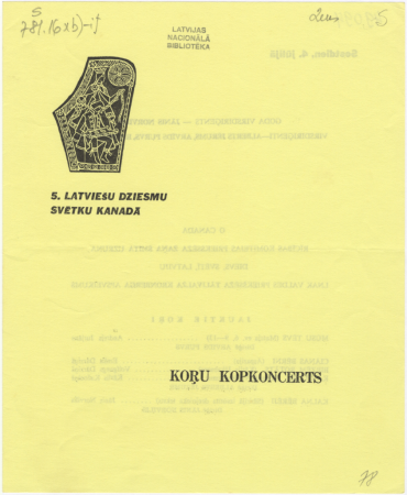 Koŗu kopkoncerts : [programma]