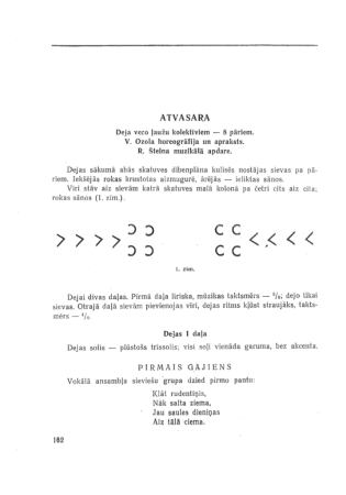 Atvasara : dejas apraksts