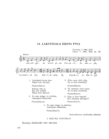 Lakstīgala kroni pina : dejas apraksts